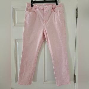Good American Skinny Leg Pink Jeans Size 14/32 EUC